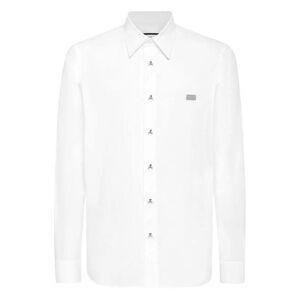 PHILIPP PLEIN Graphic Print Short Sleeve T-Shirt Men WHITE Shirts